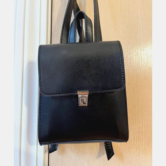 Brandy Melville Faux-Leather Mini Backpack - Picture 4 of 7